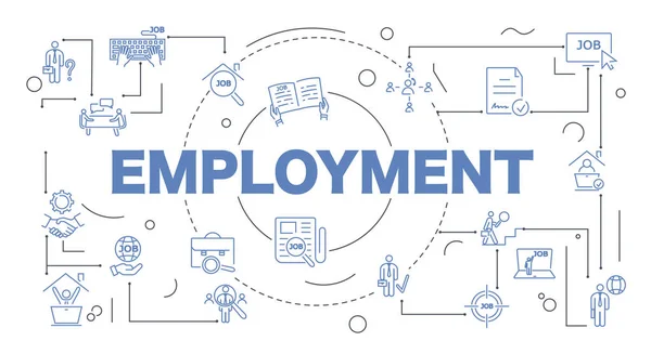 Πανό Απασχόλησης Κείμενο Αναζήτηση Υποψηφίων Για Κενές Θέσεις Και Υπαλλήλους — Διανυσματικό Αρχείο