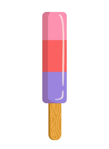 Concept Crème Glacée Popsicles Colorés Sur Bâton Gourmet Dessert Délicatesse — Image vectorielle