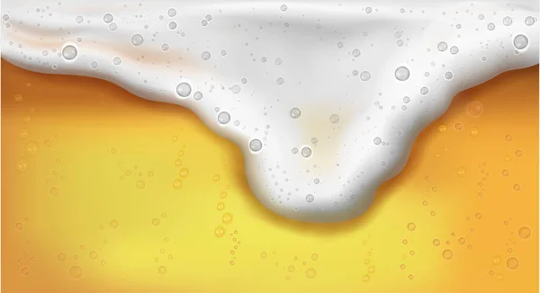 Концепция Пены Пива Алкогольные Ремесла Пить Текущими Пузырьками Легкий Напиток — стоковый вектор