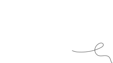 Devamlı çizgi şeklinde animasyon. Kanatlı güzel kelebekli minimalist hareket simgesi. Bahçe uçan böcekli pankart. Beyaz arkaplanda doğrusal grafik çizgi film