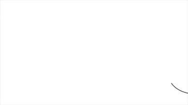 Devamlı çizgi şeklinde animasyon. Minimalist hareketli deniz yunusu ikonu. Okyanus hayvanı ya da balık memeli. Deniz hayatı. Estetik çağdaş sanat. Beyaz arkaplanda doğrusal grafik çizgi film