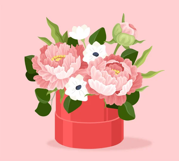 Luksusowy Pomysł Bukiet Ślubny Piękne Różowe Kwiaty Estetyka Elegancja Romantyczny — Wektor stockowy