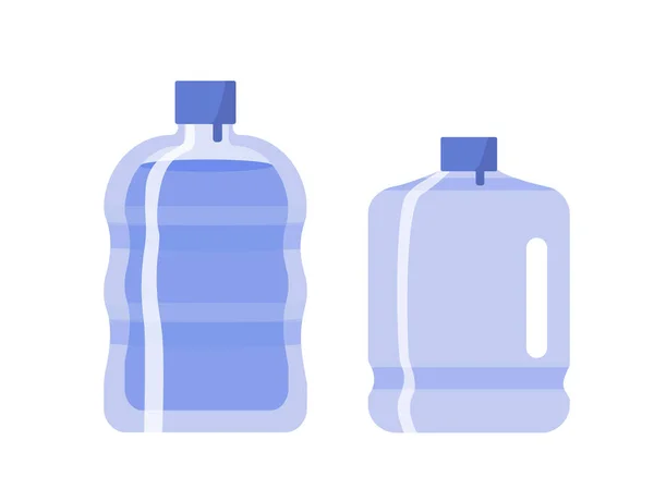 Вода Бутылок Пластиковые Пакеты Свежей Чистой Жидкости Aqua H2O Заполнения — стоковый вектор