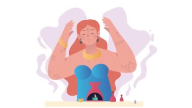Gelecekteki video konseptini tahmin ediyorum. Taşınan falcı kadın transa geçiyor ve ateş ve dumanın yardımıyla kaderden bahsediyor. Kâhin, büyü ve okült. Grafiksel düz çizgi film