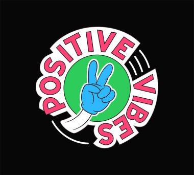 Elli Retro çıkartması. 80 'lere ve 90' lara kadar. Olumlu ve iyimser. Yazıtta pozitif titreşimler var. Sosyal ağlar için etiket. Çizgi film düz vektör çizimi siyah arkaplanda izole edildi