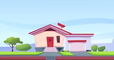 Yeraltı yenilikçi sığınağı. Şehir binasının altında gizli odası olan afiş taşıyordu. Doğal afetlerden, felaketlerden ve savaştan korunmak için evin bodrumunda bir sığınak. Çizgi film düz animasyon grafikleri