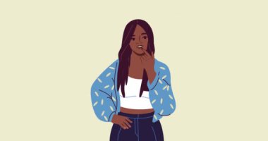 Rüya gören insan yaşam tarzı. Masrafları olan bir kadınla afiş taşımak. Genç kız ev, araba ve tatil hakkında hayal kurar. Ekonomik hedefler, finansal okur-yazarlık. Çizgi film düz animasyon grafikleri