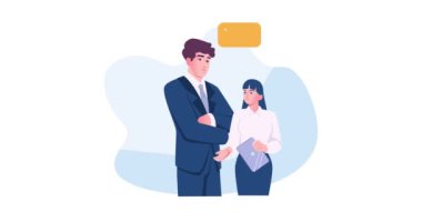İş ekibi çalışması. Finansal danışmanlardan oluşan bir ekiple birlikte rapor üretmek için şirket grafiklerini, grafiklerini ve istatistiklerini analiz etmek. İşbirliği ve ortaklık. Çizgi film düz animasyon grafikleri