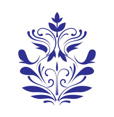 Klasik el yazısı girdabı. Çiçekli organik elementler ve desenlerle süslenmiş güzel bir süs. Klasik çerçeve. Tebrik kartı için tasarım ögesi. El çizimi vektör çizimi arkaplanda izole edildi