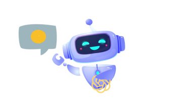 Sanal asistan ve yapay zeka. Sevimli robot ya da sinirsel ağ ile pankartı hareket ettiriyorum. Çekici gülümseyen robot kullanıcılardan sıklıkla sorulan sorulara cevap veriyor. Çizgi film düz animasyon grafikleri