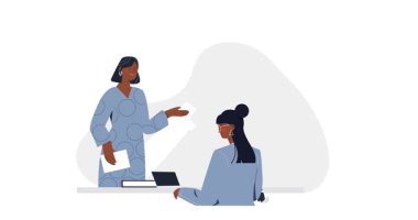 Kariyer geliştirme. Ofis çalışanlarıyla pankart taşıyarak profesyonel becerilerini konferansta veya atölyede geliştiriyorlar. Hedeflere ulaşmak için profesyonel büyüme. Düz grafik çizgi film