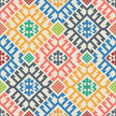 Geleneksel Kilim vektörü pürüzsüz desen