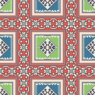 Geleneksel Kilim vektörü pürüzsüz desen