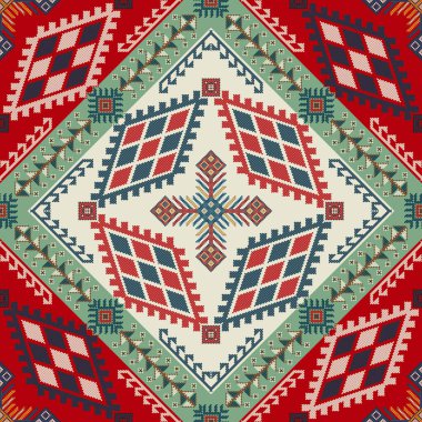Geleneksel Kilim vektörü pürüzsüz desen