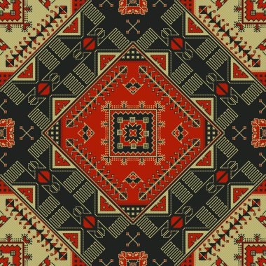 Geleneksel Kilim vektörü pürüzsüz desen