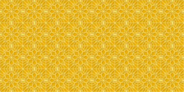 Islamic gold ornament vector seamless pattern