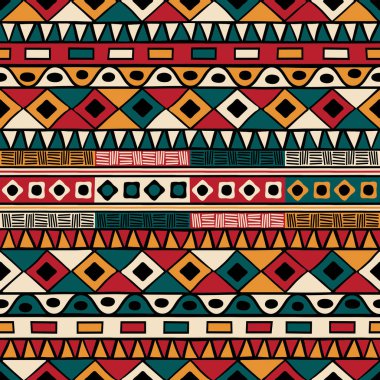 Tribal ethnic background. Vector seamless pattern design for background,carpet,wallpaper,wrapping,batik,fabric