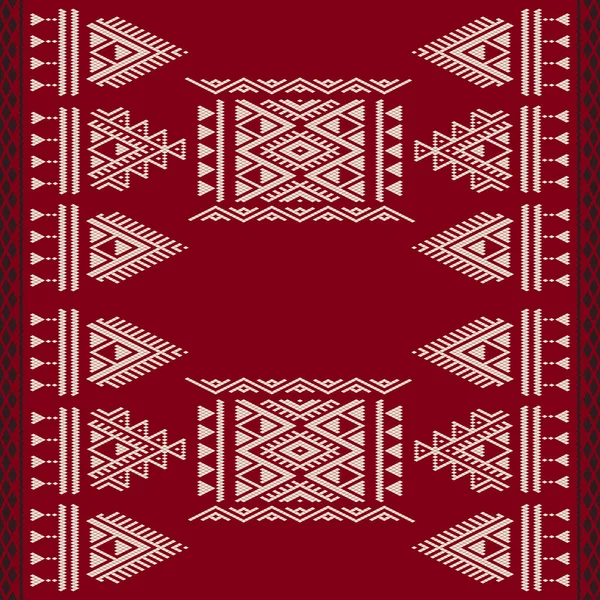 伝統的なチュニジアの刺繍パターン シームレスなベクトル組成 — ストックベクタ