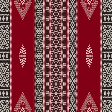 Geleneksel Tunus nakış deseni, kusursuz vektör bileşimi