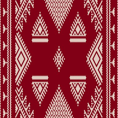 Geleneksel Tunus nakış deseni, kusursuz vektör bileşimi