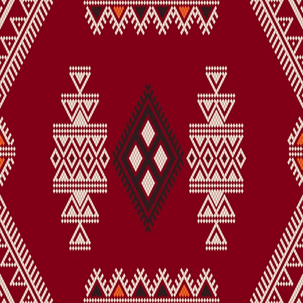 Motif Broderie Tunisien Traditionnel Composition Vectorielle Sans Couture — Image vectorielle