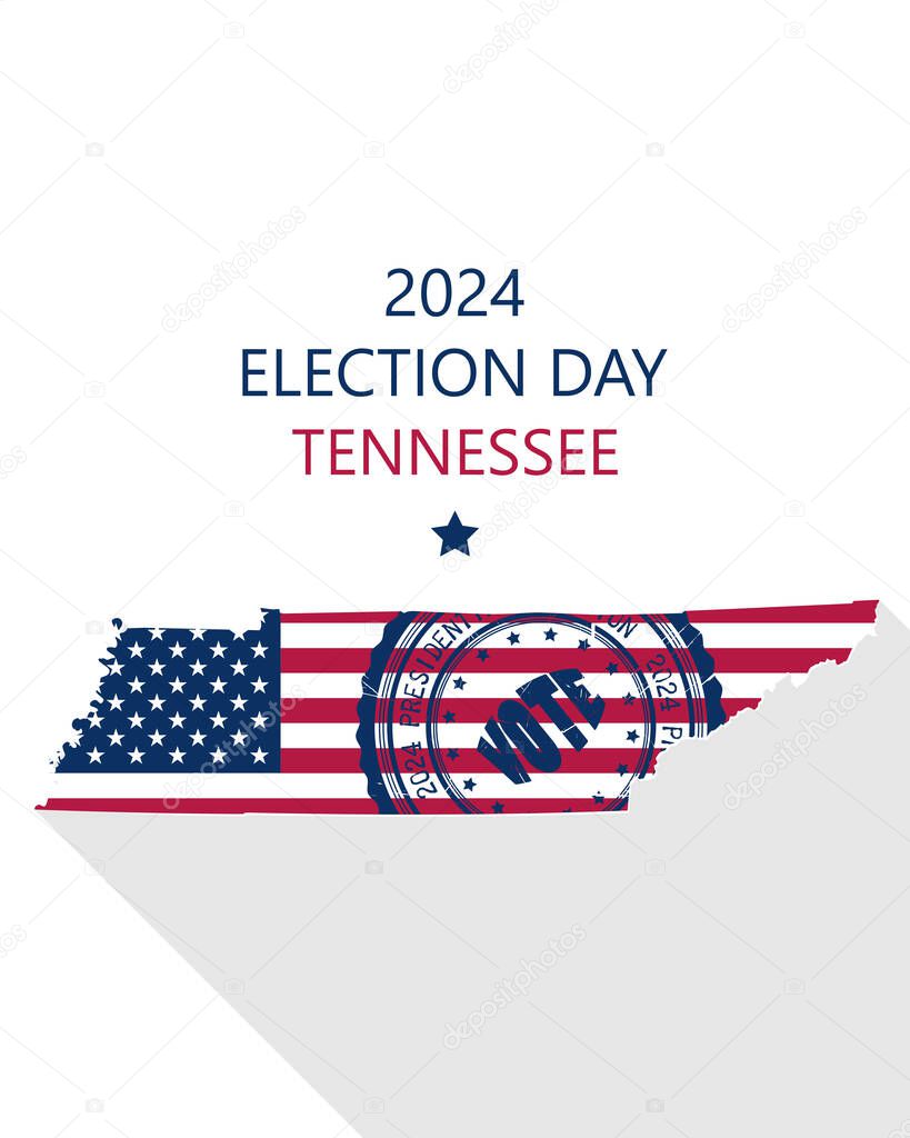 2024 United States of America Presidential Election Tennessee vector