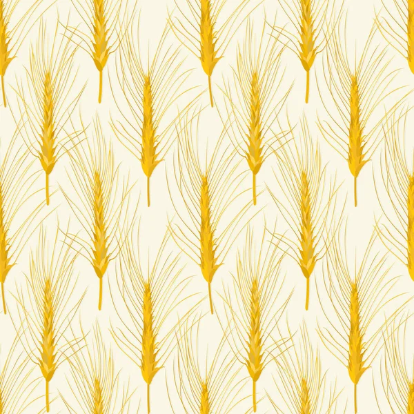 Buğday Tarımı Geçmişi Kusursuz Desen Vektör Çizimi — Stok Vektör