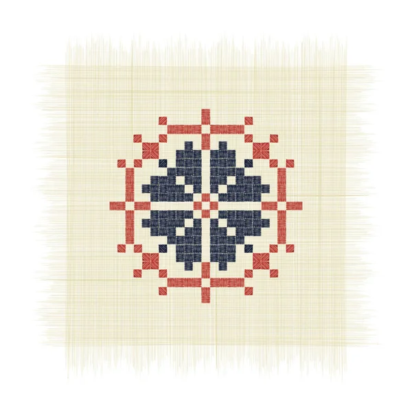 Palestinian Tatreez Roses and Arrows Cross Stitch Pattern 