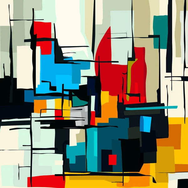 Abstrakte Kunst Hintergrund Illustration Vektor Vorlage — Stockvektor