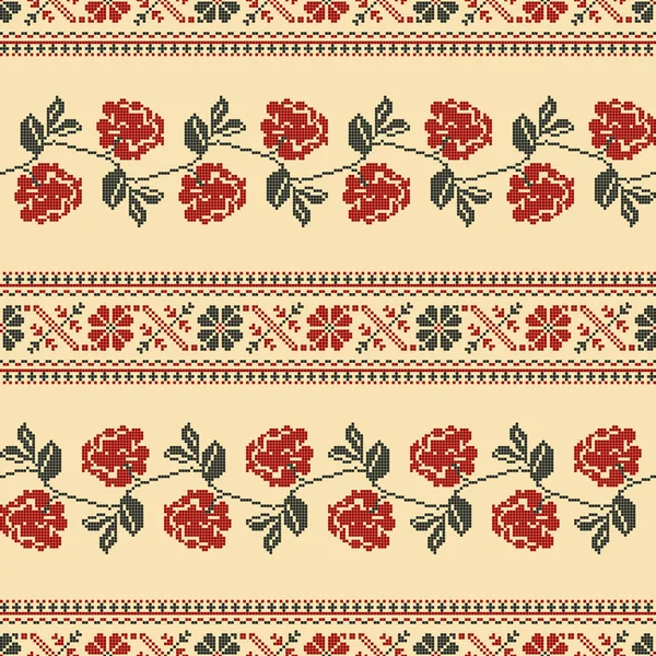 Traditional Polish embroidery vector pattern