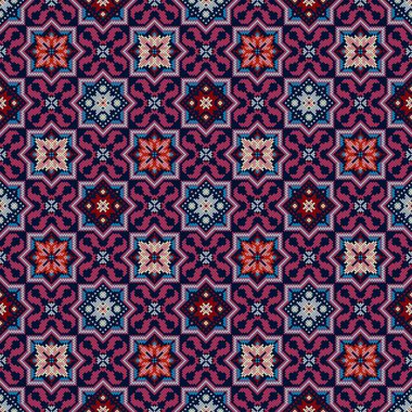 Geleneksel Gürcistan halk sanatı nakış vektör deseni