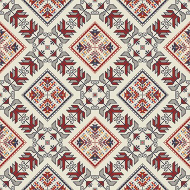 Geleneksel Bulgar nakış vektör deseni