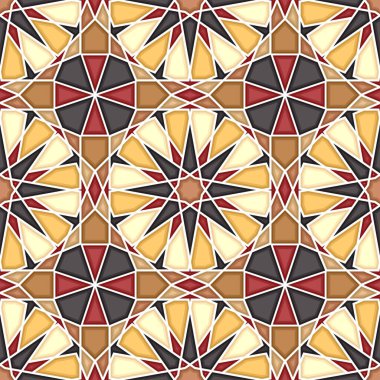 İslami geometrik pürüzsüz vektör deseni