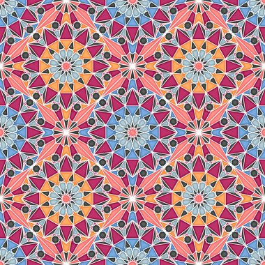 İslami geometrik pürüzsüz vektör deseni