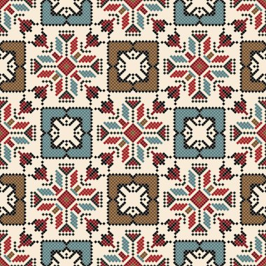 Geleneksel Bulgar nakış vektör deseni