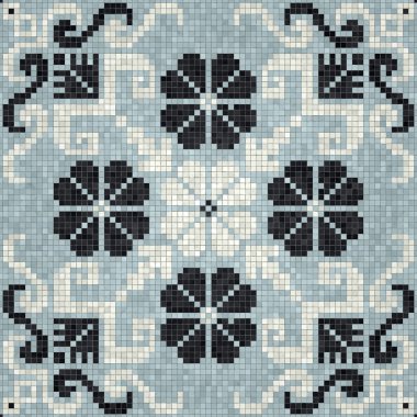 Mozaik kiremitler arka plan, kusursuz vektör deseni