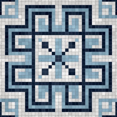 Mozaik kiremitler arka plan, kusursuz vektör deseni