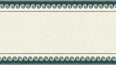 Mozaik karolar sınır döngü deseni, kopya alanı ile hareketli grafik soyut arkaplan