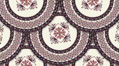 Romen nakış deseni, 4k soyut arkaplan döngüsü renkler