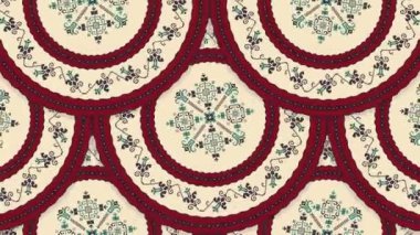 Romen nakış deseni, 4k soyut arkaplan döngüsü renkler