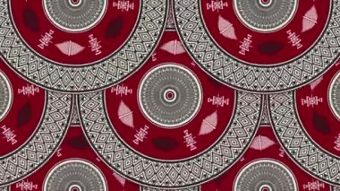 Geleneksel Tunus nakışlı hareketsiz döngü deseni