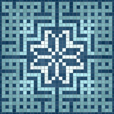 İskandinav tarzı, pürüzsüz mozaik döşeme deseni