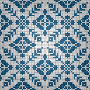 İskandinav tarzı, pürüzsüz mozaik döşeme deseni