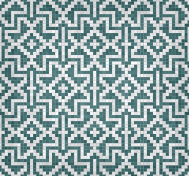 İskandinav tarzı, pürüzsüz mozaik döşeme deseni