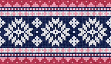 İskandinav tarzı, pürüzsüz mozaik döşeme deseni