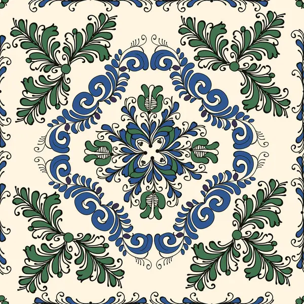 Korond, Transilvanya geleneksel seramik, seramik, seramik ve çömlekçilikten esinlenilmiş dekoratif arkaplan çizimi. Düzenlenebilir dikişsiz vektör deseni.