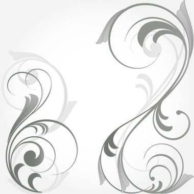 Çiçek desenli vektör resmi - vektör illüstrasyonu