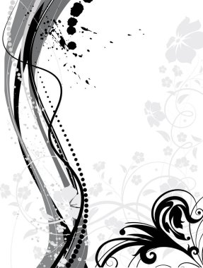 Çiçek çizimi. Tasarım için kullanılabilir.