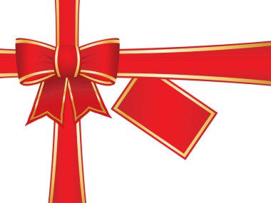 Boş hediye etiketli kurdeleler. Lütfen daha fazla çizim için portföyümü kontrol edin..