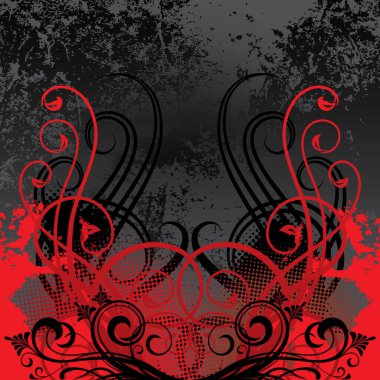 Çiçek tarzında vektör süslemesi